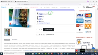solution manual of Fluid Mechanics by Frank White 8th edition by Frank White pdf