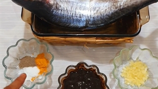 ماهی شیرشکم پر با حشو-ماهی خان