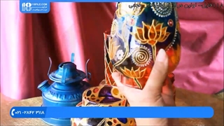فیلم آموزش ویترای- آموزش نقاشی روی ظروف- آموزش نقاشی روی چراغ گردسوز