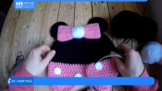 آموزش بافت عروسک-بافت شخصیت کارتونی- بافت شخصیت های کارتونی -کلاه میکی موس