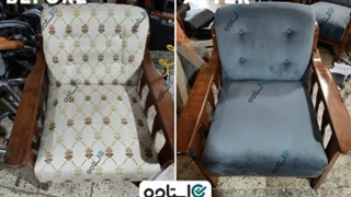 نمونه کار تعمیر مبل و رویه کوبی مبل استاده
