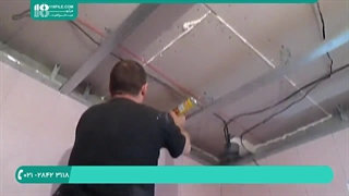 آموزش کناف کاری | کناف سقف | کناف دیوار | سقف سرویس بهداشتی با کناف