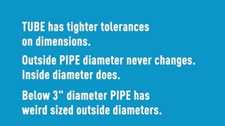 تفاوت میان لوله و تیوب