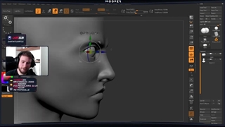 ساخت صورت در نرم افزار zbrush