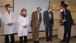 پروفسور کشکولی و کسب عنوان پژوهشگر برتر مجتمع آموزشی درمانی حضرت رسول اکرم سال 98
