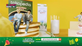 اجرای butter  بی تی اس در Tokopedia