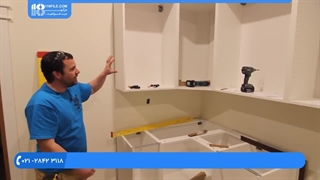 آموزش کابینت سازی- نحوه بررسی کردن فاصله بین کابینت ها