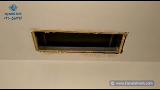 بررسی اجرای اصولی زیر ساخت داکت اسپلیت توسط کارشناس تیم دانا تهویه