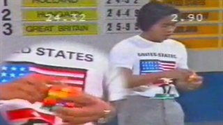 اولین رکورد مکعب روبیک