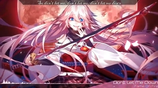 Nightcore - Don't Let Me Down (Rock Version)