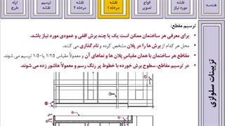 آموزش ترسیم مقطع