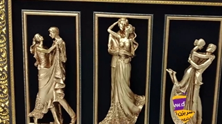 تابلو پلی استر طرح عروس و داماد - دیجی دکوری