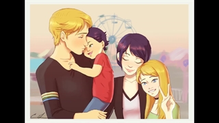 ازدواج و بچه داری مرینت و آدرین