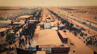 تمدن اربعین برای پائین کشیدن پرچم شیطان