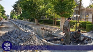 ابنمای خطی باغ ملی نیشابور