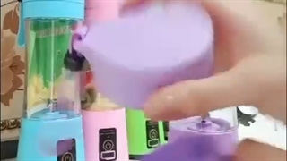 مخلوط کن شارژی قابل حمل  مدل QL-602 برند QLLIPIN قدرت موتور 180وات با سرعت چرخش 15000تا22000دور در دقیقه  تیغه صد درصد استیل