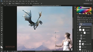 آموزش ترکیب عکس ( فتومونتاژ ) | آموزش ساخت پوستر حرفه ای در فتوشاپ - ویدیو 17