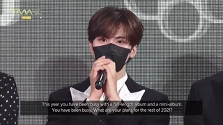 کات حضور پسرا در فرش قرمز the fact music awards 2021/مراسم شروع شده ولی پسرا هنوز نرفتن رو استیج و اجرا نکردن،منبع:@Moonbin_irn