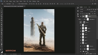 آموزش ترکیب عکس ( فتومونتاژ ) | آموزش ساخت پوستر حرفه ای در فتوشاپ - ویدیو 37