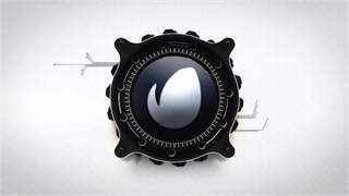 پروژه آماده افترافکت لوگو موشن لنز مکانیکی Mechanical Lens