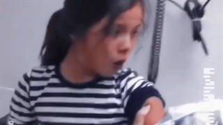 این منم موقع واکسن زدن