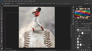 آموزش ترکیب عکس ( فتومونتاژ ) | آموزش ساخت پوستر حرفه ای در فتوشاپ - ویدیو 60