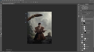 آموزش ترکیب عکس ( فتومونتاژ ) | آموزش ساخت پوستر حرفه ای در فتوشاپ - ویدیو 74