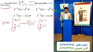 آموزش کامل تابع وارون در ریاضی دوازدهم تجربی با علی هاشمی