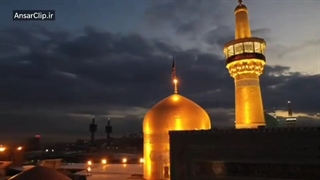 تصاویر هوایی زیبا از لحظات غروب آفتاب در حرم امام رضا علیه السلام