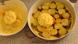 ته چین گوشت و بادمجان به سبک ریزپز