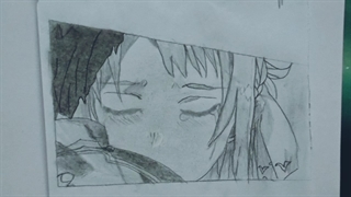 طراحی از آسونا ( قسمت ۳۳ فصل سه انیمه هنر شمشیر زنی آنلاین) نقاشی اصلی آخر ویدیو هست