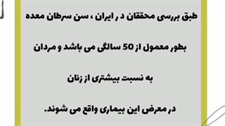 نسبت ابتلا به سرطان معده در مردان و زنان