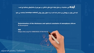 محاسبه ثابت‌های دی الکتریک لایه‌های نازک با استفاده از طیف UV-VIS