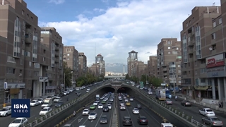 باران پاییزی در تهران