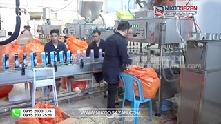 خط تولید تمام اتومات شوینده نانو با 400 میلیون تومان | پرکن دربندی مایع لباسشویی