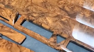 چاپ طرح سنگ و چوب روی قطعات