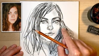 ✅ آموزش طراحی چهره با مداد اسکچینگ 19