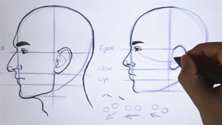 ✅ آموزش طراحی نیمرخ انسان