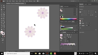 آموزش ایلاستریتور  رسم گل شیپوری-Mixkade.ir