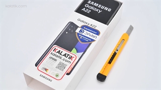 جعبه گشایی و بررسی گوشی سامسونگ galaxy A22 در کالاتیک