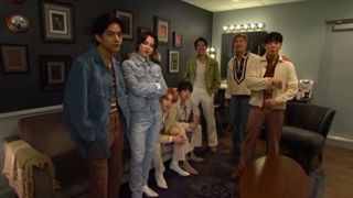 بک استیج The Late Late Show با حضور BTS