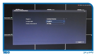راه اندازی اولیه دستگاه دی وی آر DVR داهوآ