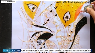 آموزش نقاشی روی شیشه-آموزش نقاشی ویترای-نقاشی طرح های انتزاعی روی شیشه