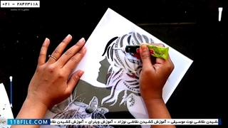 آموزش نقاشی ویترای-کارگاه آموزش نقاشی روی شیشه-(  نقاشی بابانوئل روی طلق)