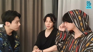 bts vminkook vlive لایو تهیونگ و جیمین و جونگ کوک جدید پارت 2