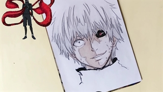 نقاشی کن کانکی از انیمه توکیو غول