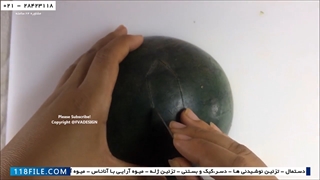 آموزش تزیین سفره-ترفند های سفره آرایی-تزئینات سبزیجات-(تزیین سالاد در ظرف گرد)