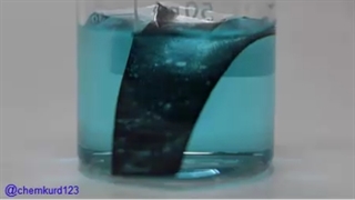 واکنش تیغه روی در مسII سولفات211151-p401