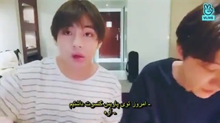 ویلایو تهیونگ به همراه جیهوپ در پاریس ( زیرنویس فارسی چسبیده )Vlive Taehyung & J-hope