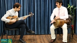 سه تار نوازی و تنبک نوازی استاد گلکار و خواجه نوری در آموزشگاه گام